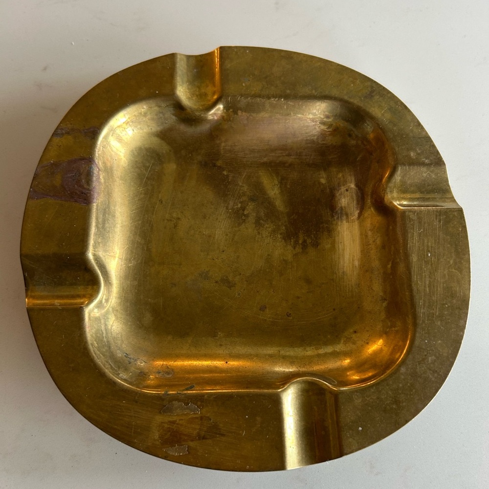 Vintage Brass Ashtray/Catch All  Made in Holland 
7 x 7 inches